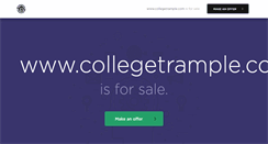 Desktop Screenshot of collegetrample.com