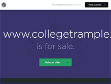 Tablet Screenshot of collegetrample.com